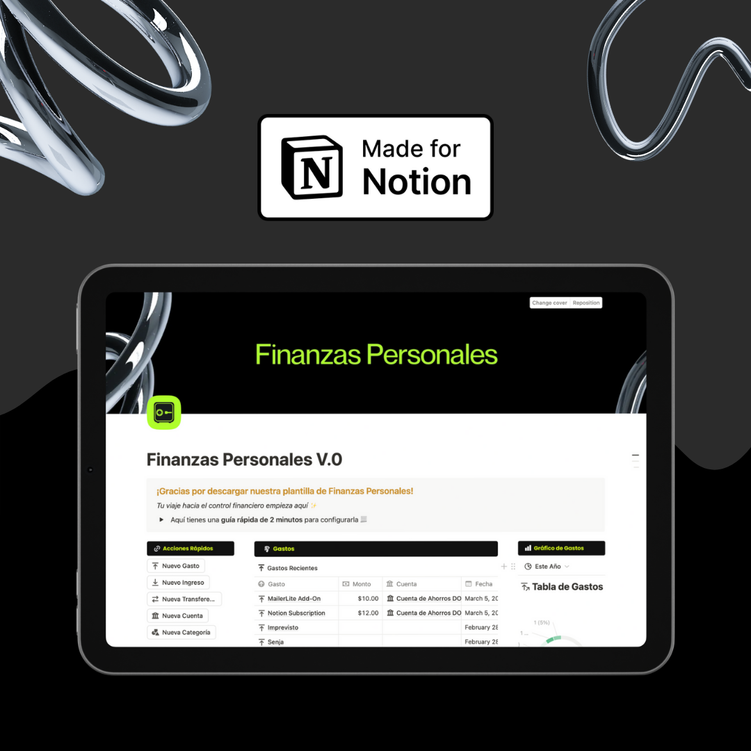 Plantilla Notion - Finanzas Personales