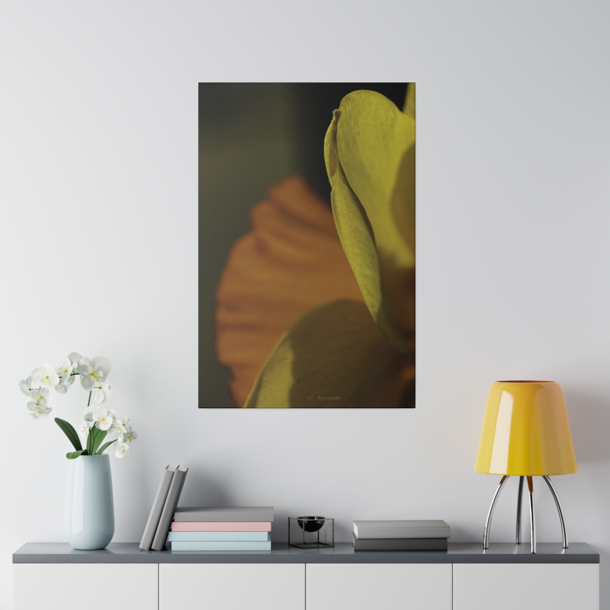 Golden Petal Silhouette