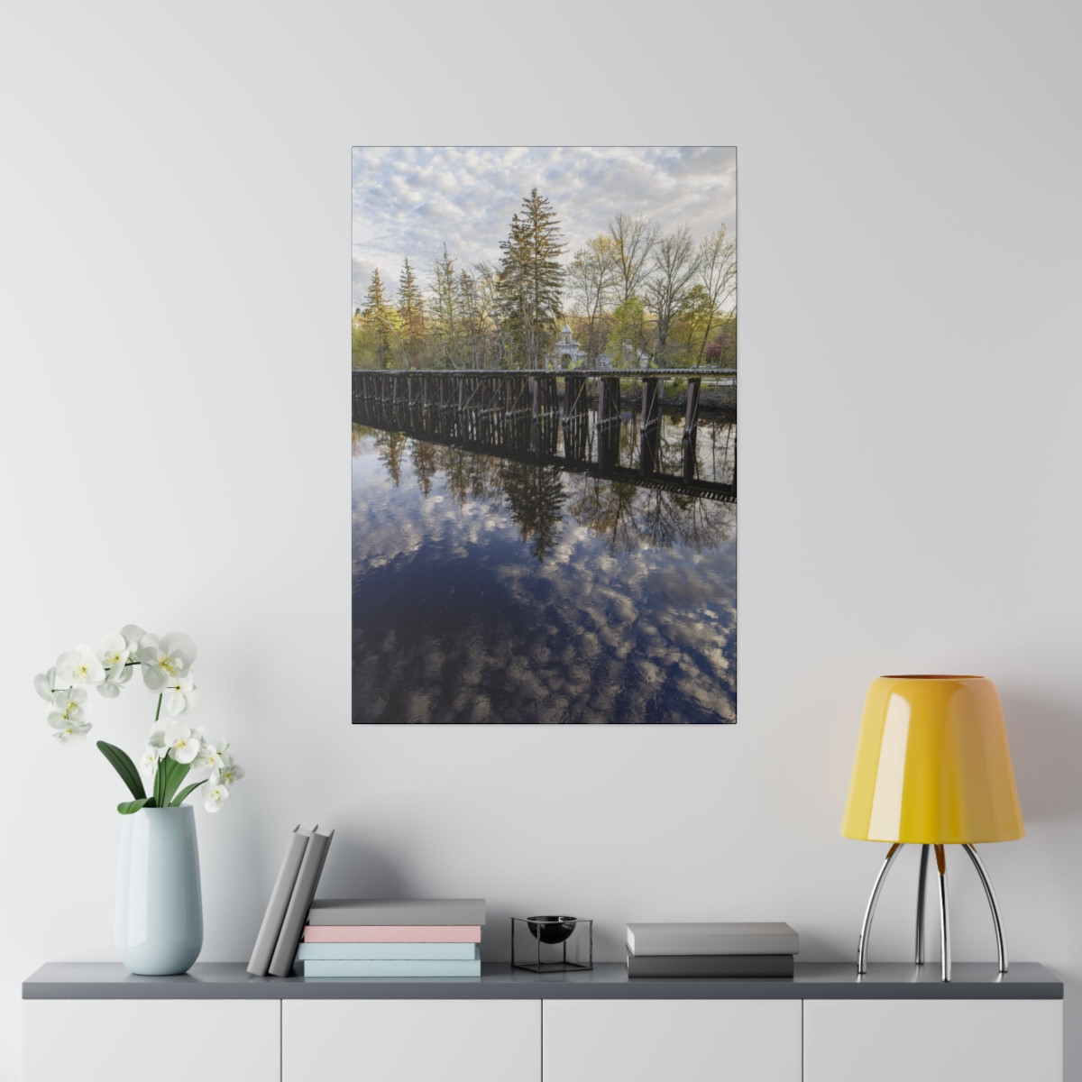 Sunlit Bridge Reflections