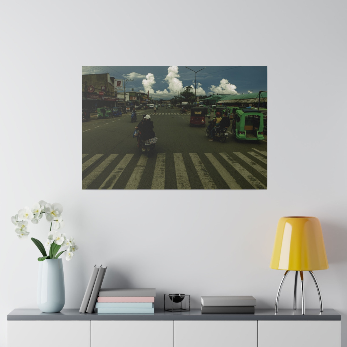 Bustling Street Life