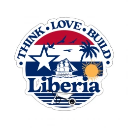 Think Love Build Liberia Graphic Stickers