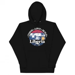 Think Love Build Liberia Graphic Hoodie
