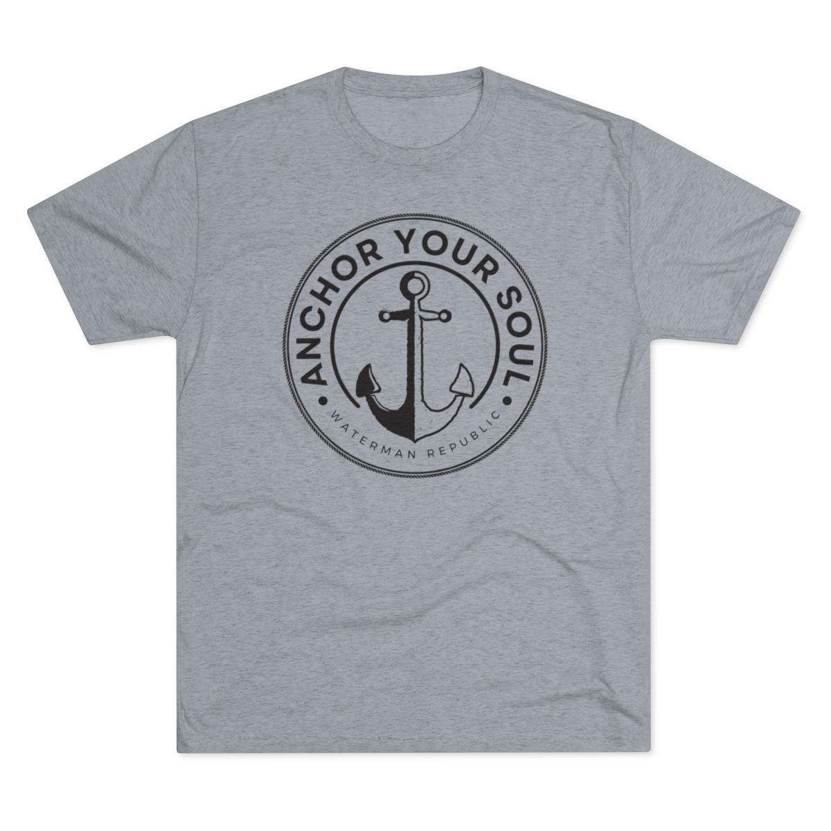 Anchor Your Soul T-Shirt | Black Print | Unisex Tri-Blend Crew Tee