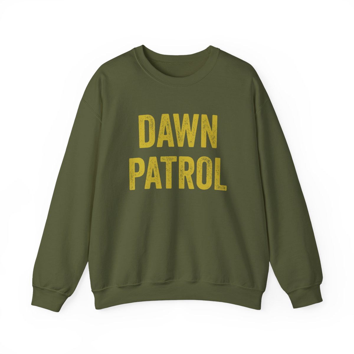 Dawn Patrol Sweatshirt | Yellow Print | Unisex Heavy Blend Crewneck Sweatshirt