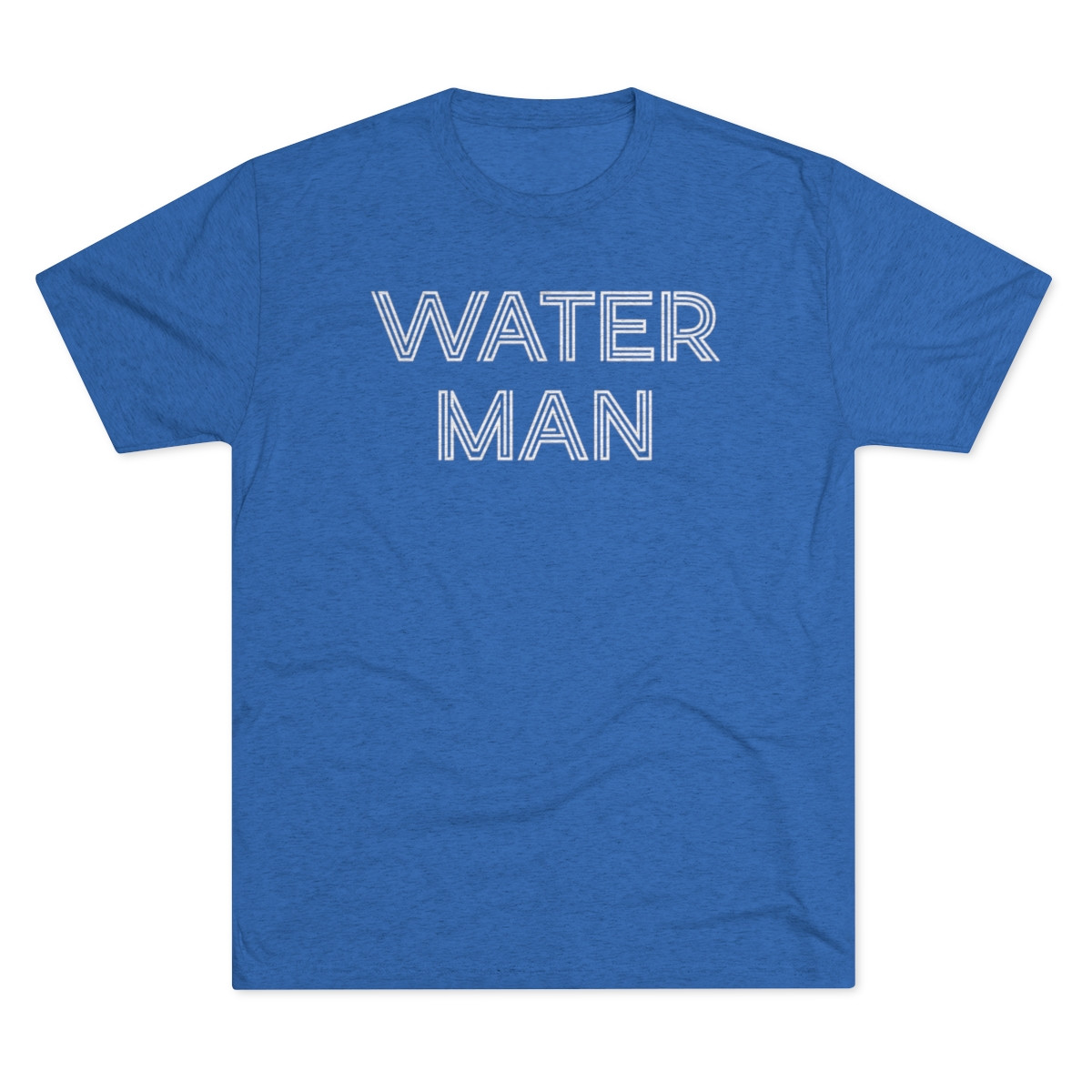 Waterman T-Shirt | White Print | Unisex Tri-Blend Crew Tee