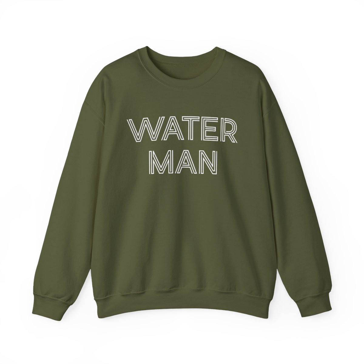 Waterman Sweatshirt | White Print | Unisex Heavy Blend Crewneck Sweatshirt