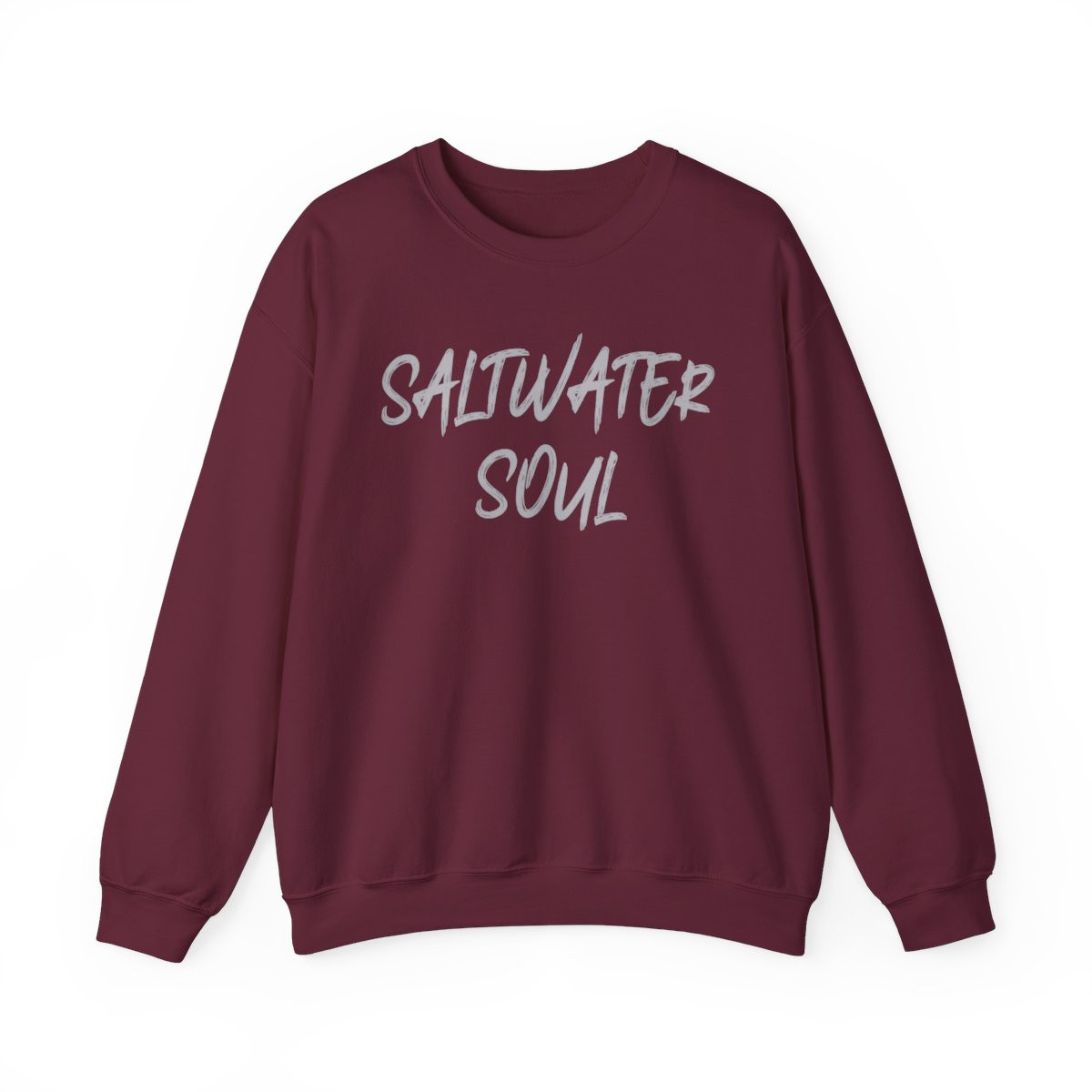 Saltwater Soul Sweatshirt | Gray Print | Unisex Heavy Blend Crewneck Sweatshirt