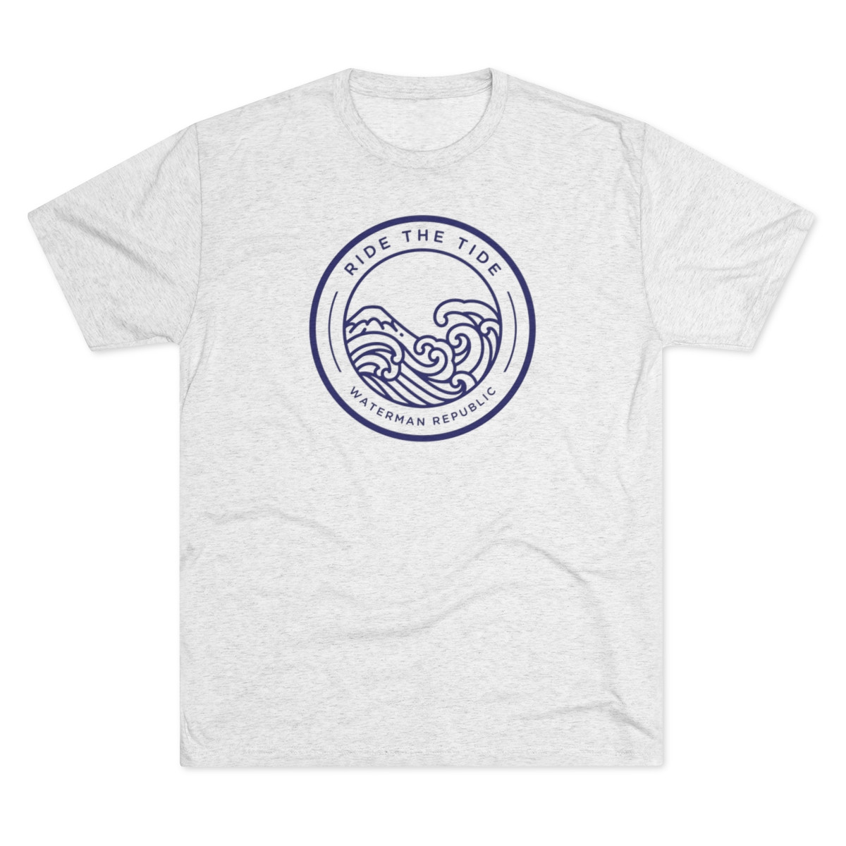 Ride The Tide T-Shirt | Blue Print | Unisex Tri-Blend Crew Tee