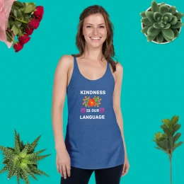 Kindness is our language - tank top tees
