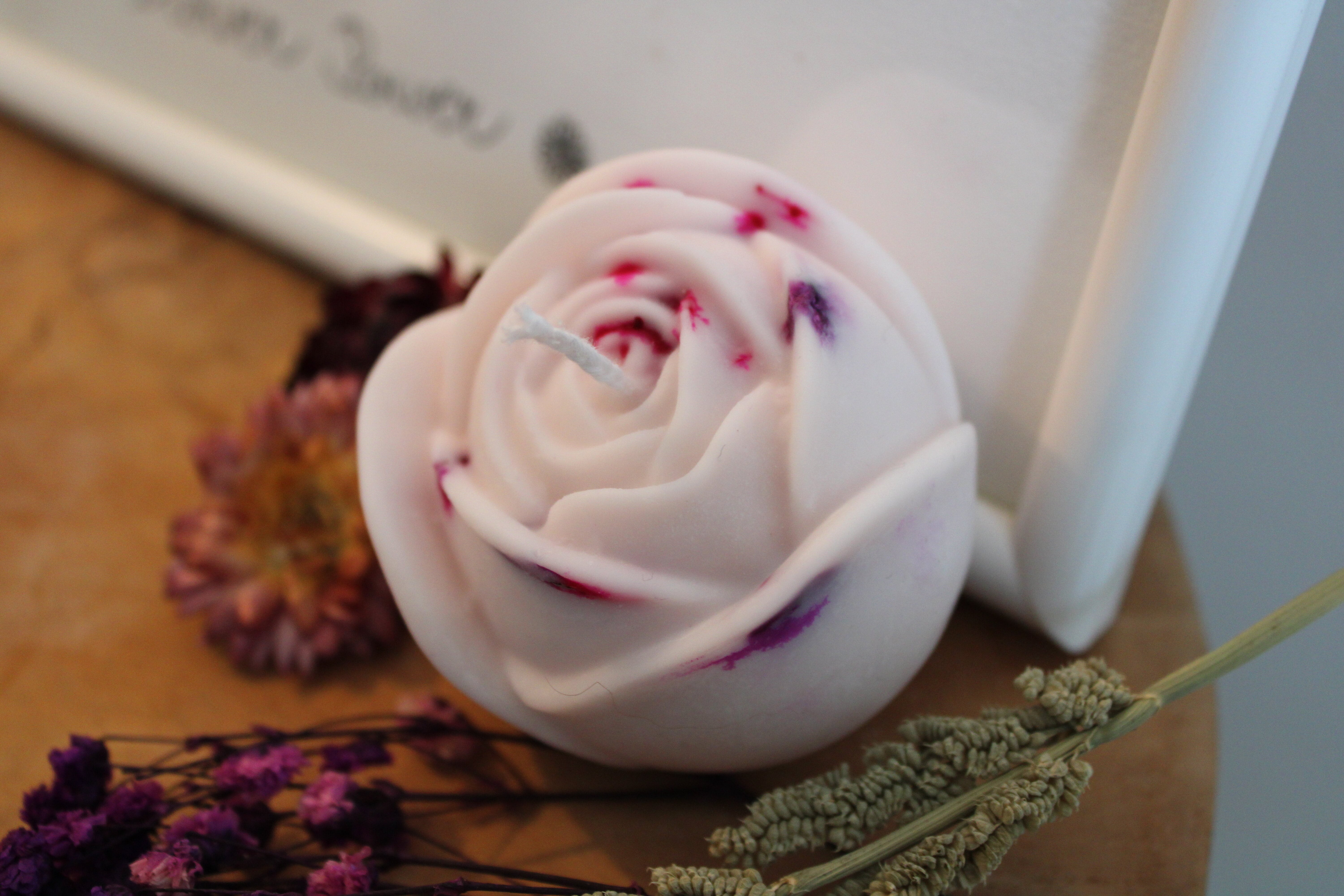 La bougie la belle Rose