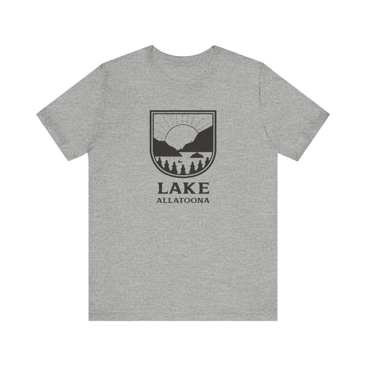 Lake Allatoona T-Shirt | Black Print | Unisex Short Sleeve Tee