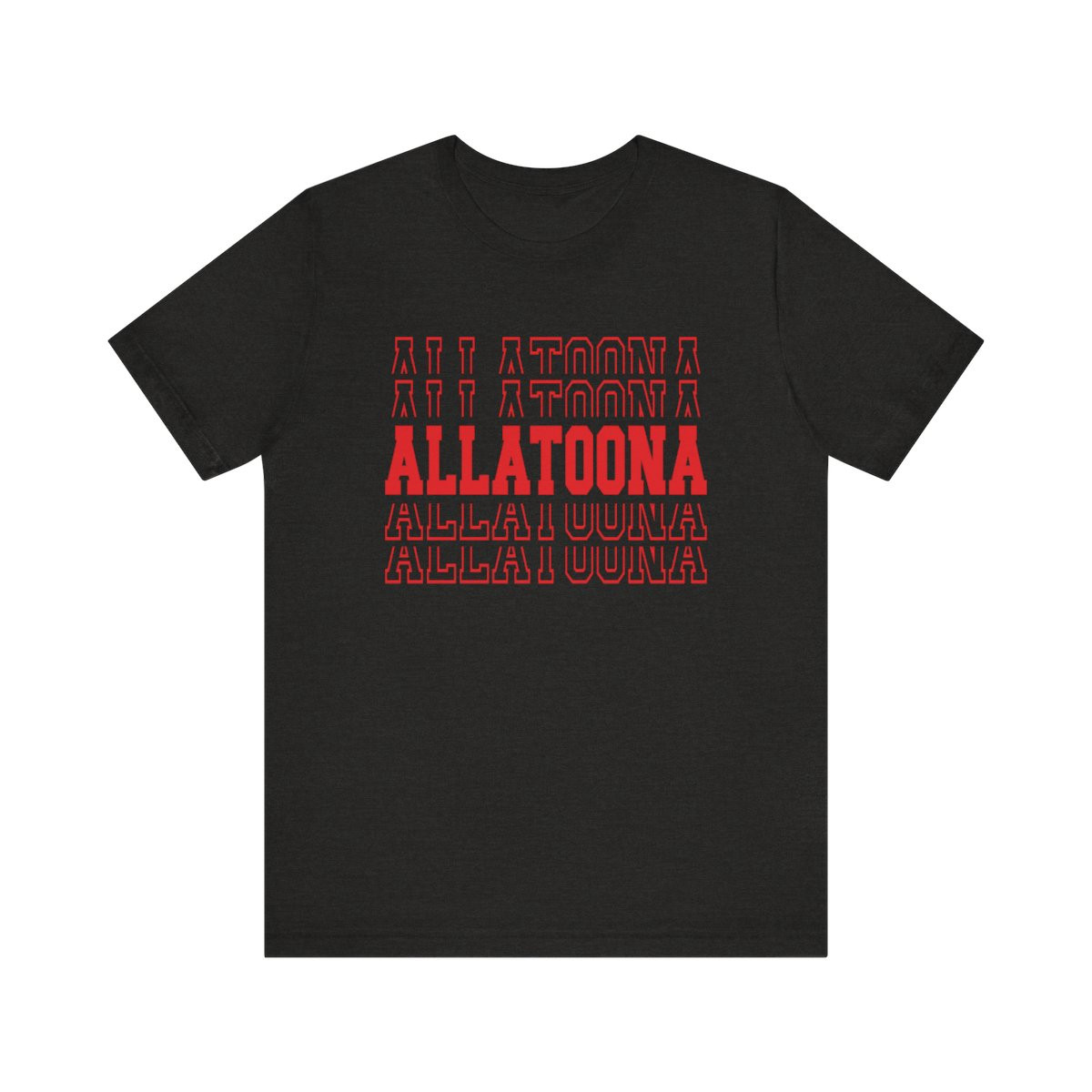 Allatoona Stacked T-Shirt | Red Print | Unisex Short Sleeve Tee