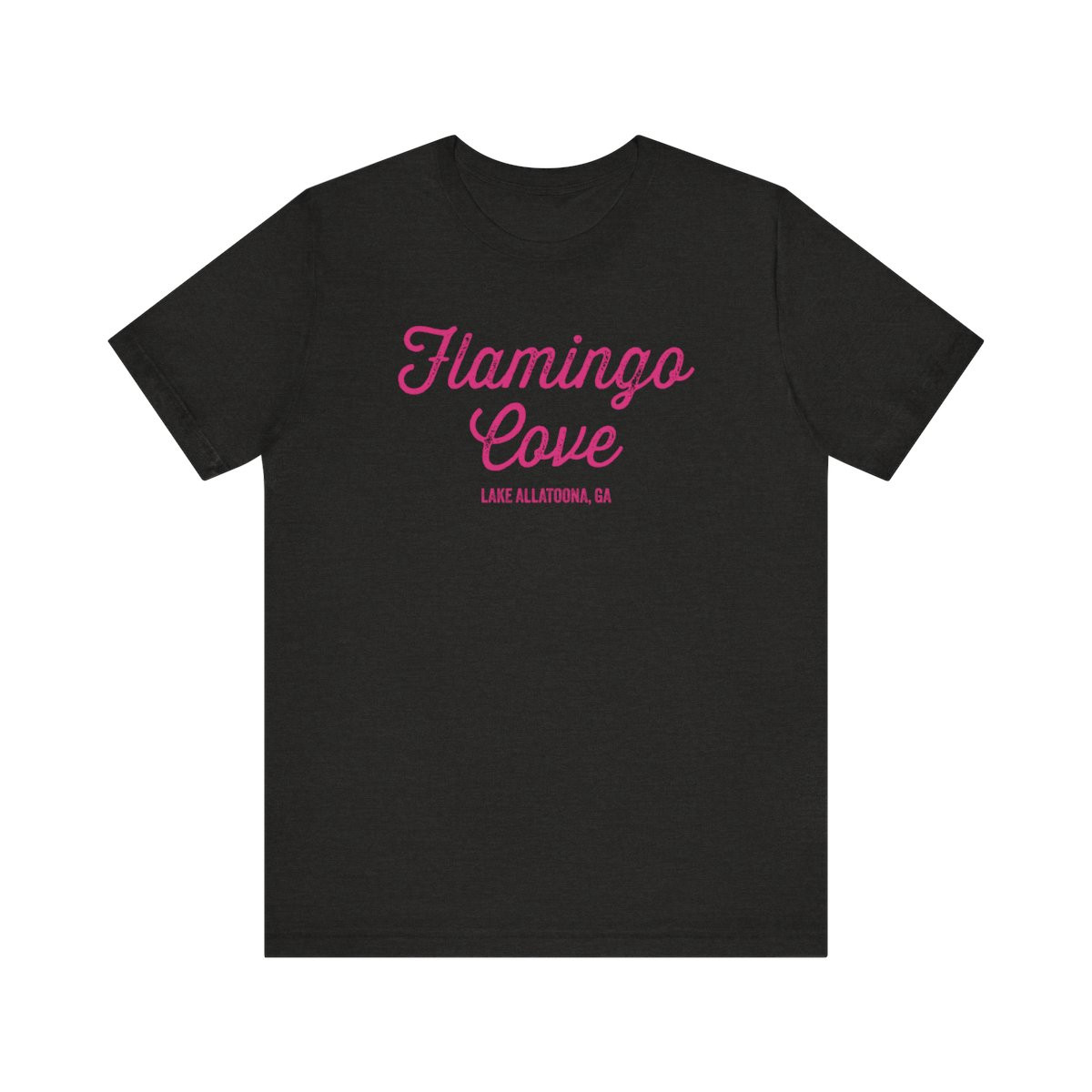 Flamingo Cove T-Shirt | Allatoona Lake Tee | Lake Allatoona Shirt | Pink Print | Unisex Short Sleeve Tee
