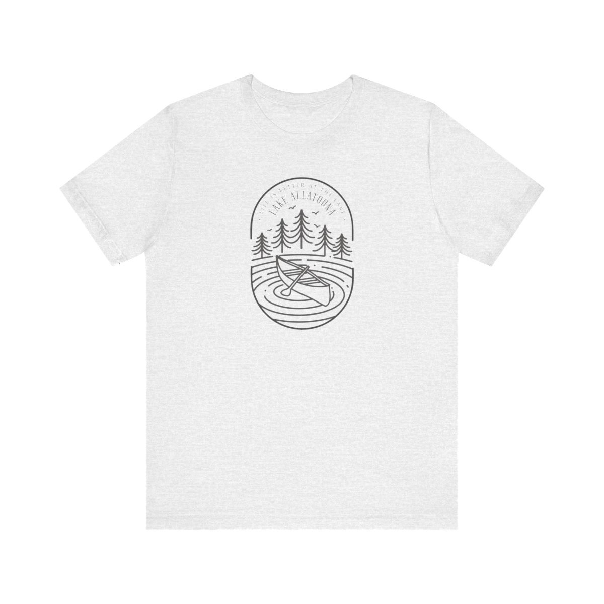 Lake Allatoona T-Shirt | Dark Gray Print | Unisex Short Sleeve Tee