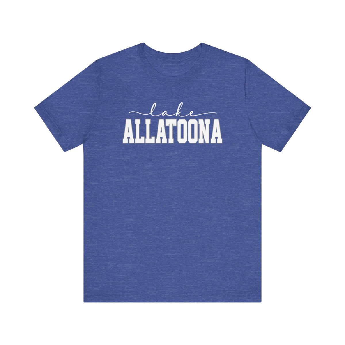 Lake Allatoona T-Shirt | Allatoona Lake Tee | White Gray Print | Unisex Short Sleeve Tee
