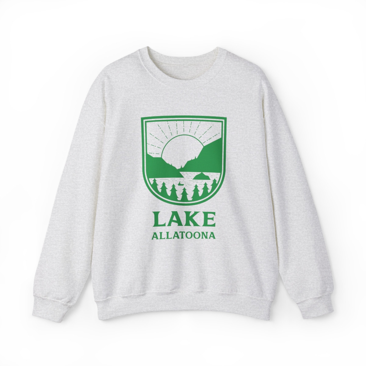 Lake Allatoona Sweatshirt | Green Print | Unisex Heavy Blend Crewneck Sweatshirt