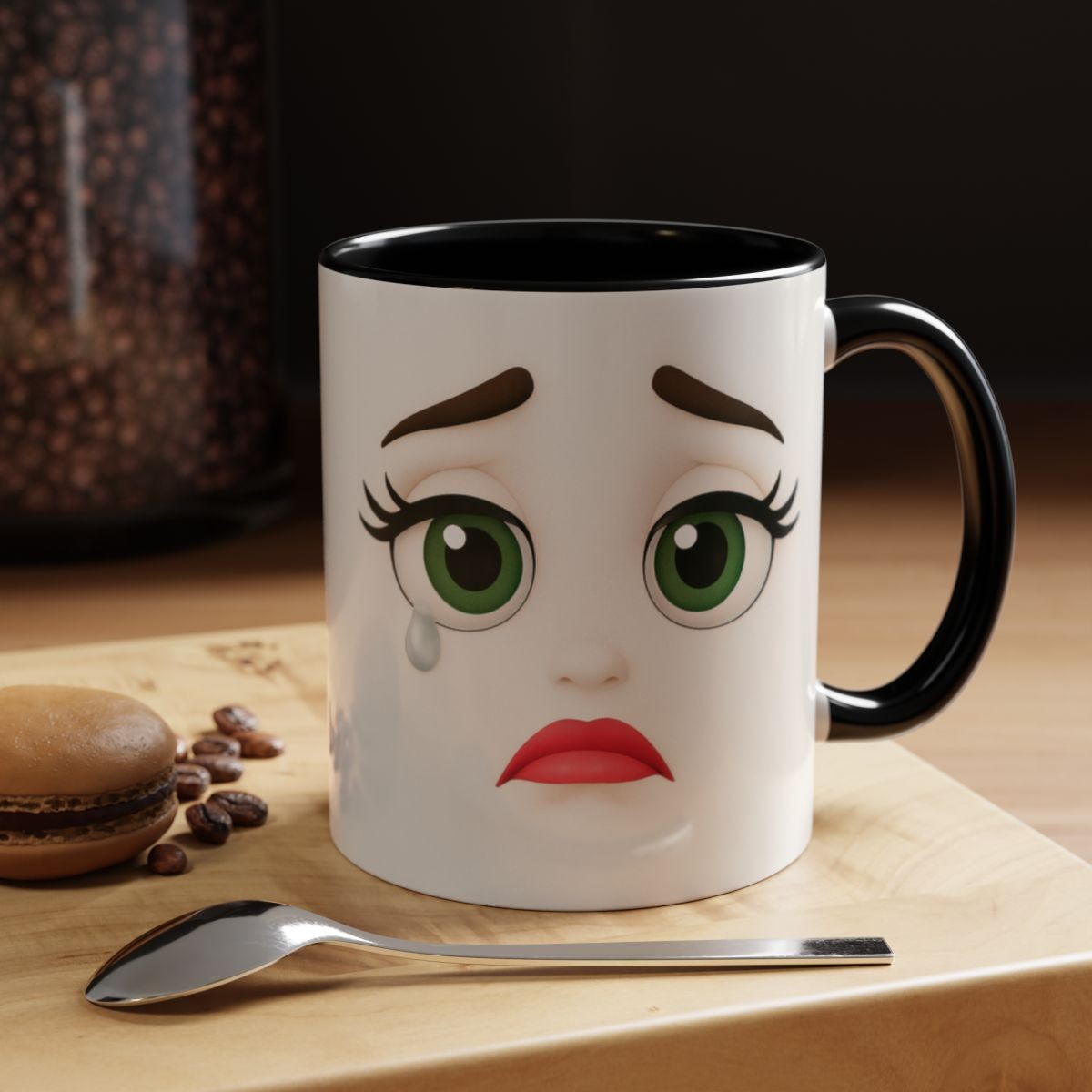 Expression Cartoon Face Mug desk accessory cartoon mug sarcastic mug moody mug novelty mug funny mug novelty mug gift colorful mug face mug