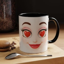 Expression Cartoon Face Mug funny mug coffee mug face mug grumpy expression cartoon mug coworker gift moody mug gift for friend