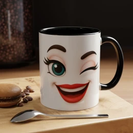 Expression Cartoon Face Mug face mug novelty mug expression mug fun gift idea quirky mug expressive eyes cartoon face mug gag gift