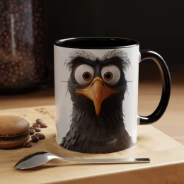 Cartoon Eagle Mug Funny Eagle Mug bird mug eagle mug gift idea unique mug home decor mug American eagle bald eagle bird mug gift for birders