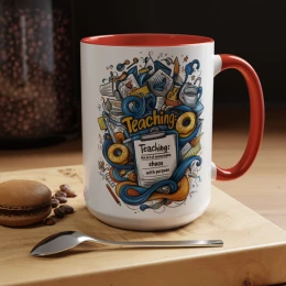 Back to School Mug best teacher ever teacher fuel mug coffee lover gift nostalgic design student gift idea fall season theme