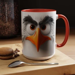 Cartoon Eagle Mug Funny Eagle Mug eagle mug cartoon eagle avian art bald eagle American eagle nature lovers gift coffee mug eagle mug