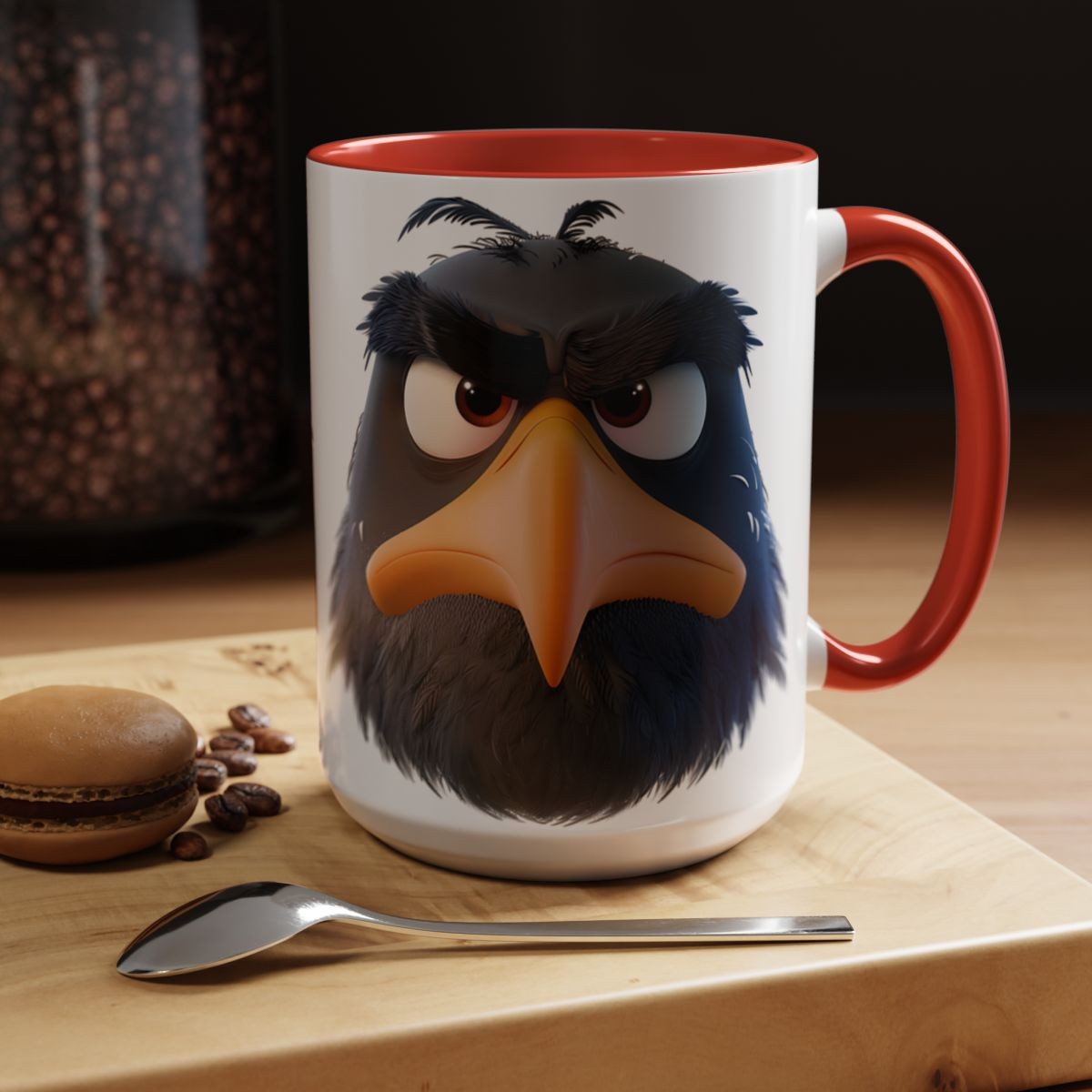 Cartoon Eagle Mug Funny Eagle Mug coffee mug funny mug bird lover gift unique gift idea office mug coffee mug gift for birders bird mug