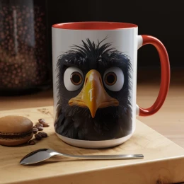 Cartoon Eagle Mug Funny Eagle Mug home decor mug tea cup office mug funny mug eagle mug bird lover gift eagle mug coffee mug