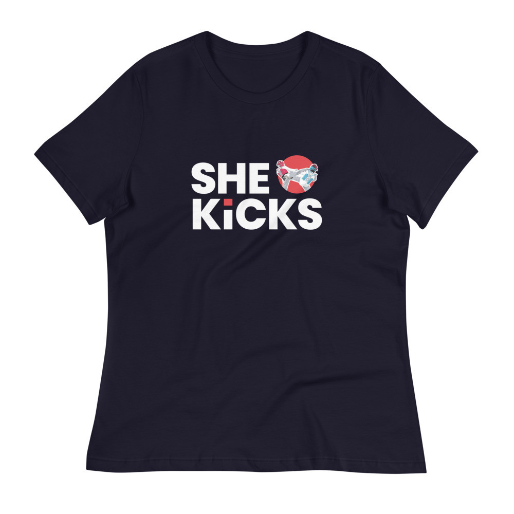 She Kicks - Women's Relaxed T-Shirt