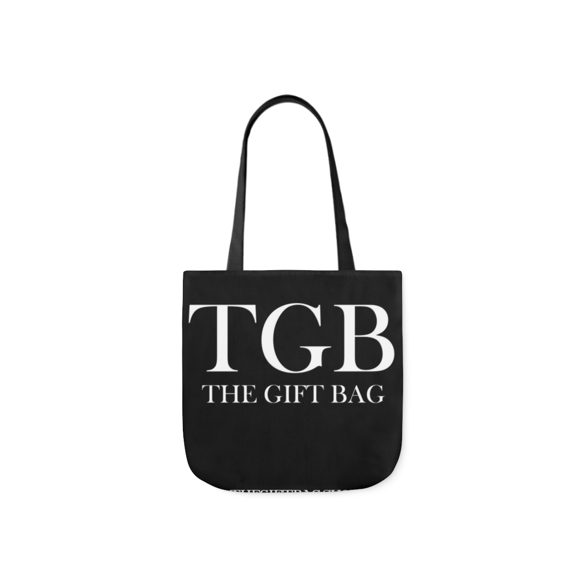 TGB2800PLYB Canvas Tote Bag, black handle