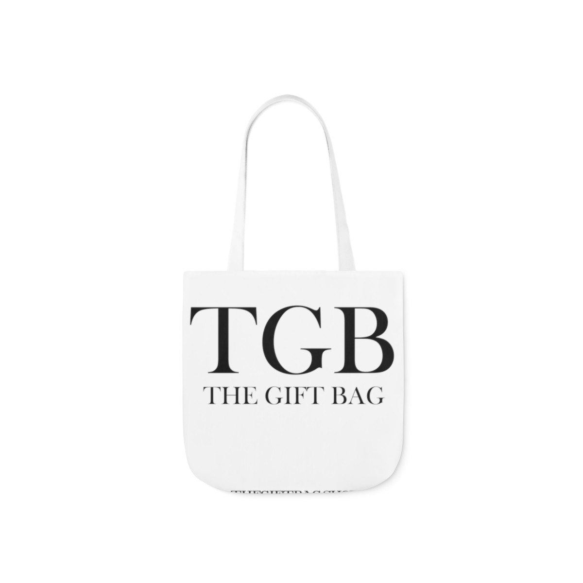 TGB2800PLYW Canvas Tote Bag, wjite handle