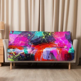 Sherpa blanket - ACTION (127.00 × 152.40 cm)