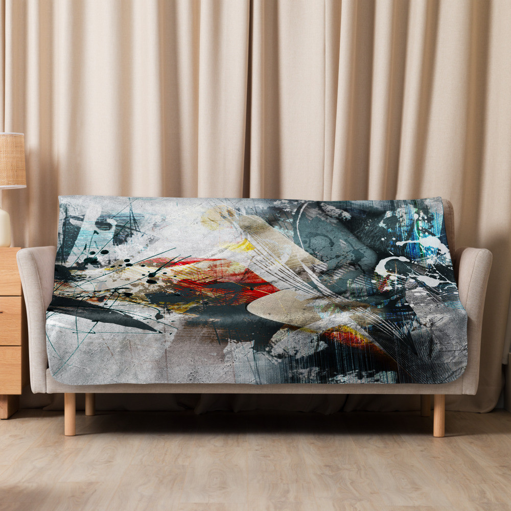 Design blanket - CONCRETE LOVE (127.00 × 152.40 cm)