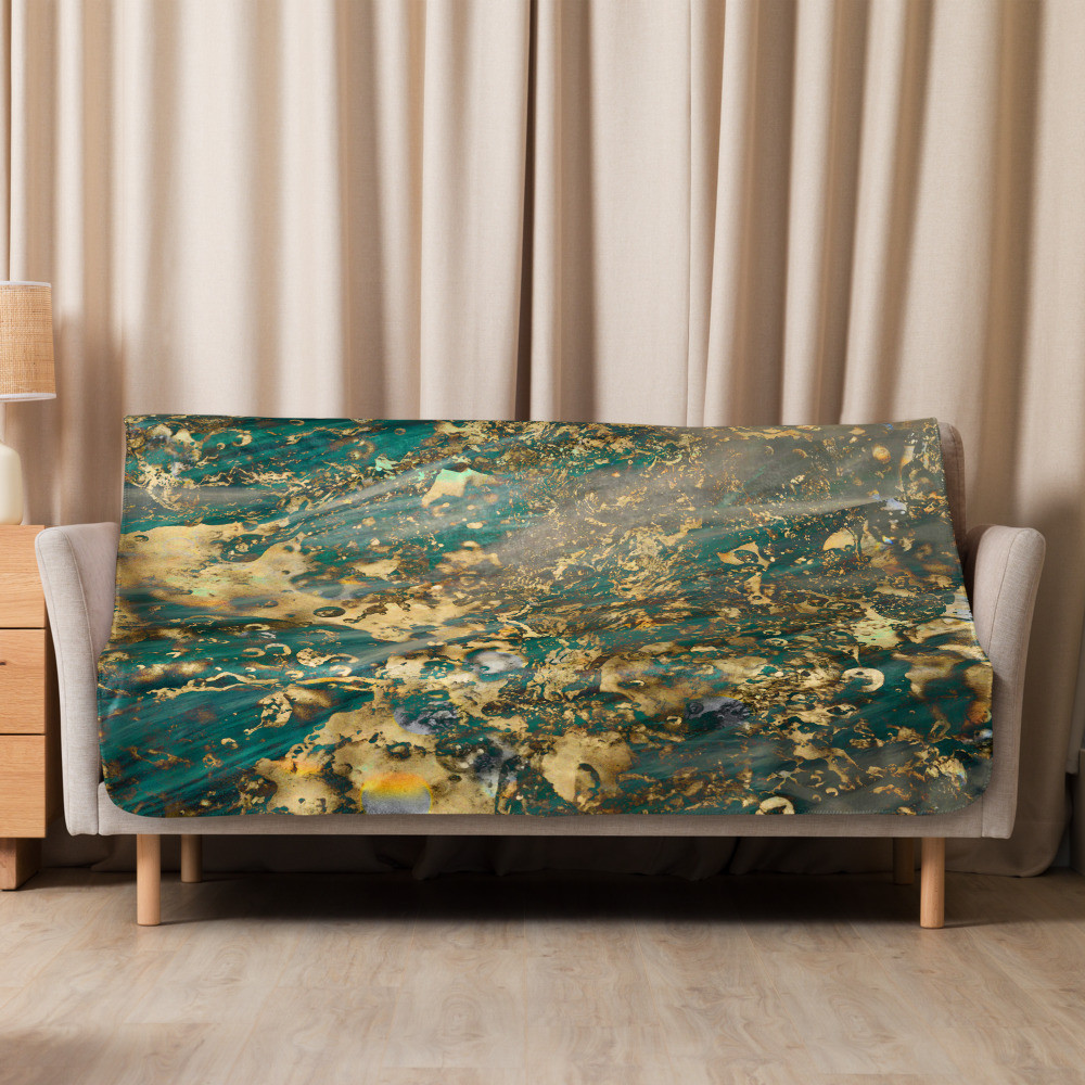 Design blanket - GOLDEN DUST (127.00 × 152.40 cm)
