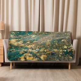 Design blanket - GOLDEN DUST (127.00 × 152.40 cm)