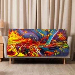 Design blanket - BURNING SUN (127.00 × 152.40 cm)