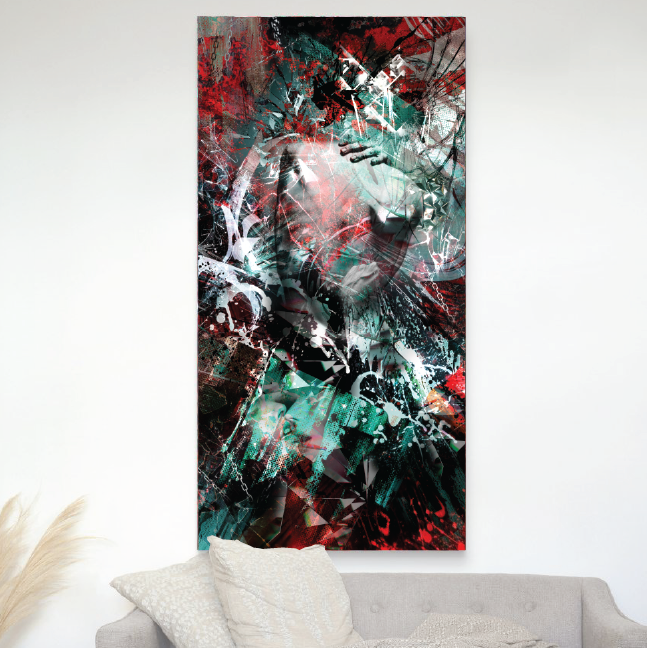 Canvas - CRYSTALS (152.4 X 76.2 CM)