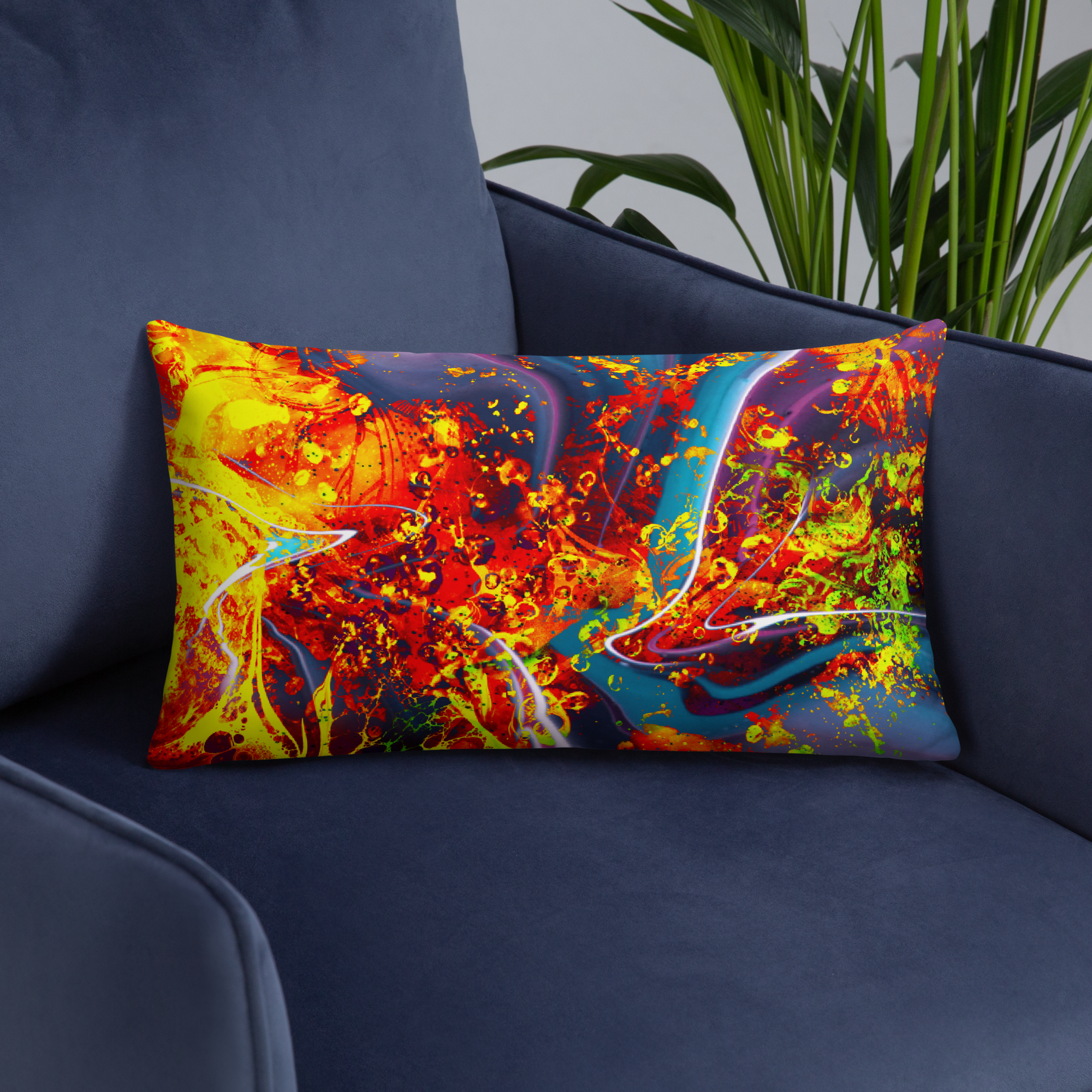 Pillow - BURNING SUN (50 x 30 cm)