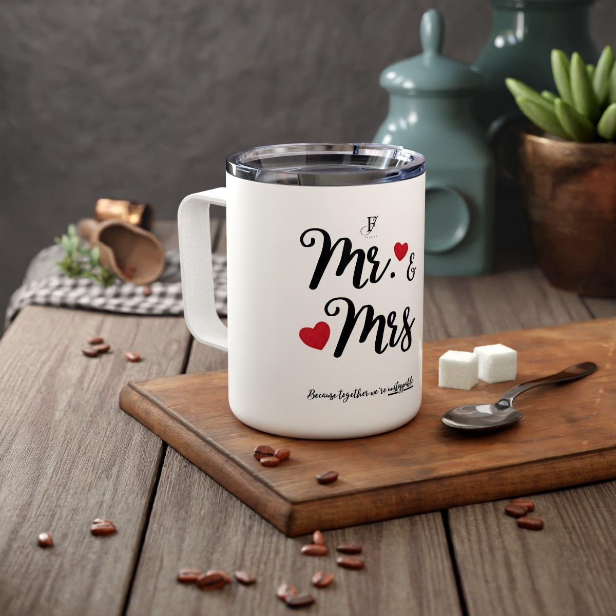 Insulated Coffee Mug, 10oz 