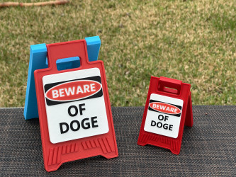 Customized Beware Floor Sign - Warn them before something bad happens ...