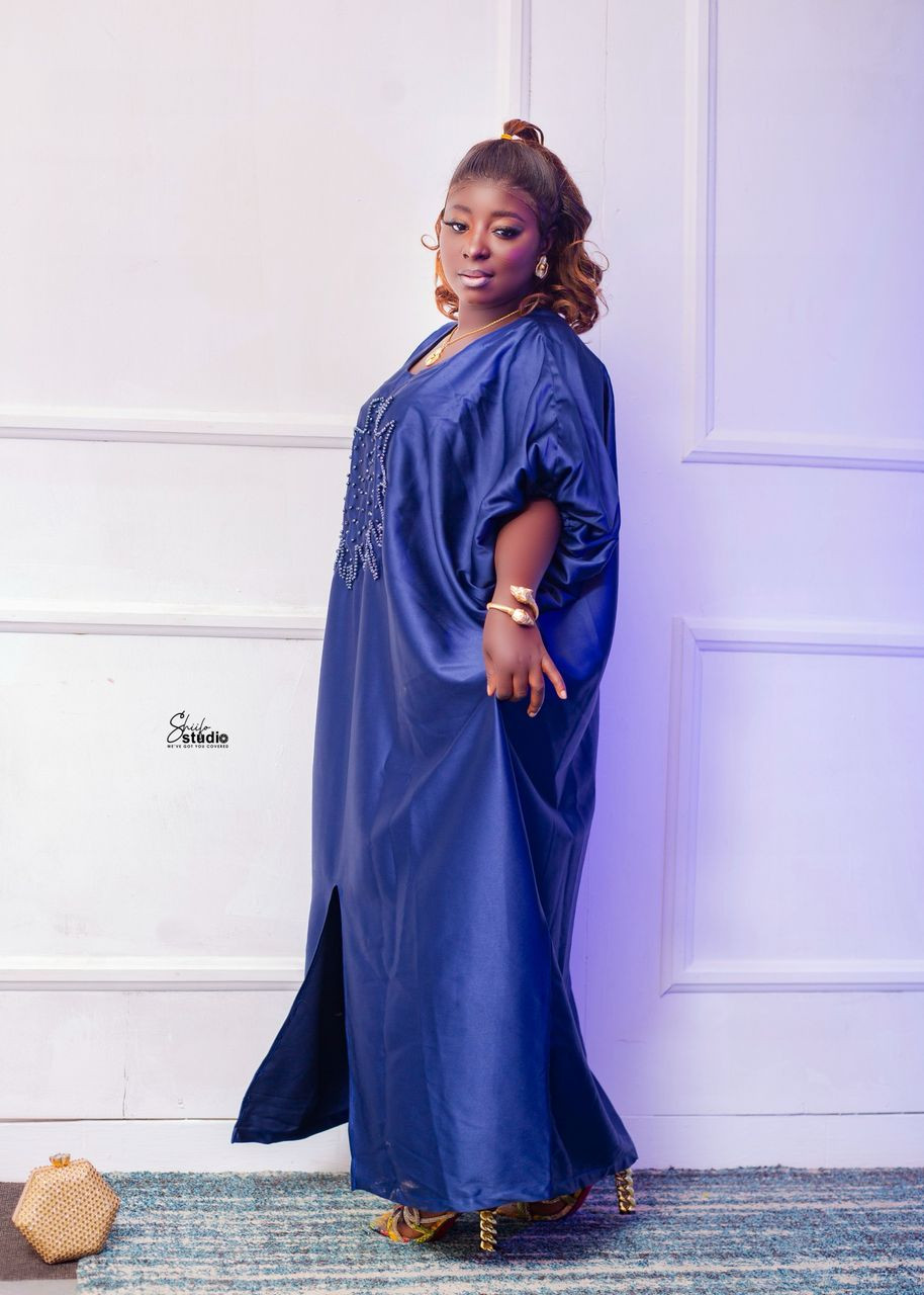 Blush Bloom  Silk Boubou