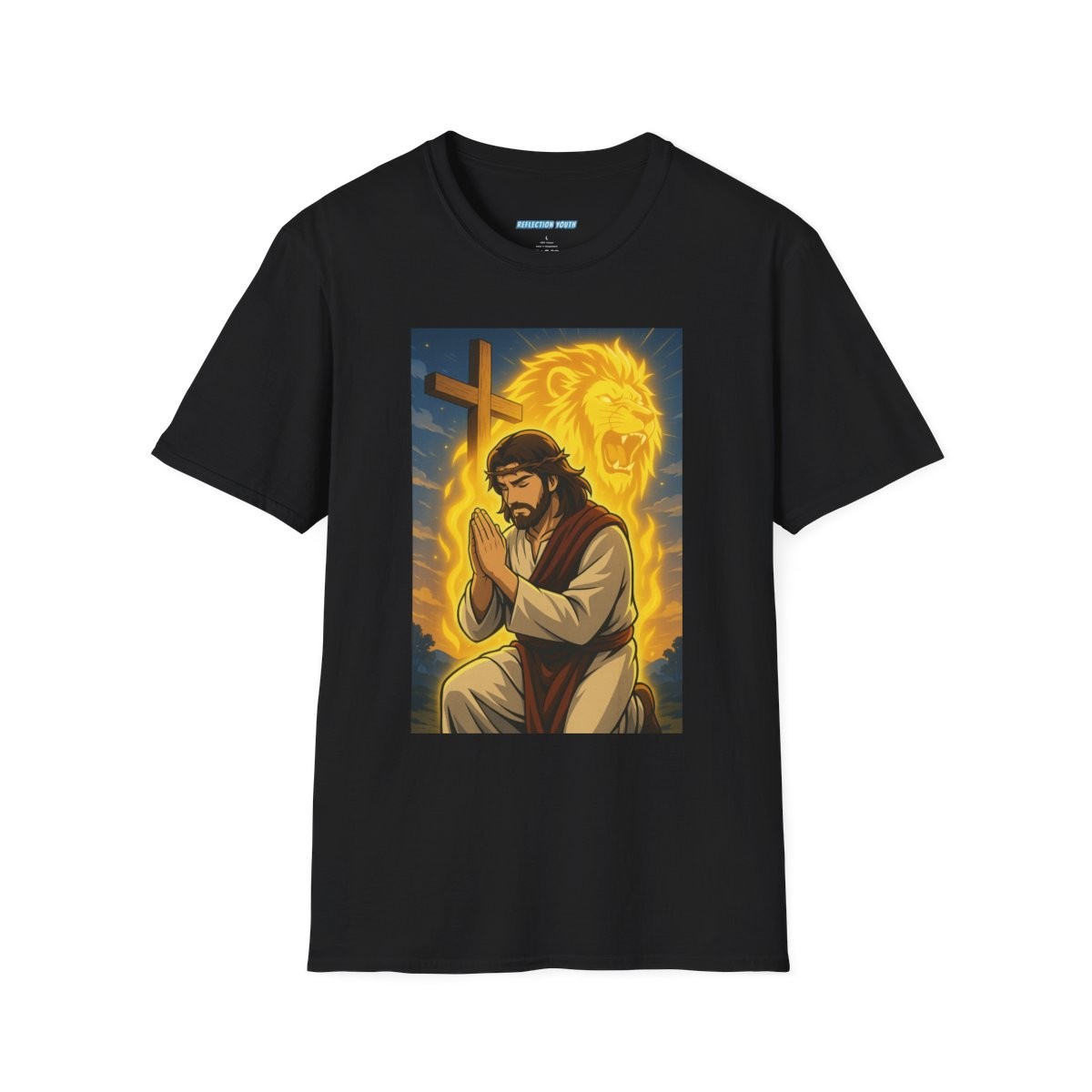 Prayerful Savior Graphic Tee, Unisex Softstyle T-Shirt