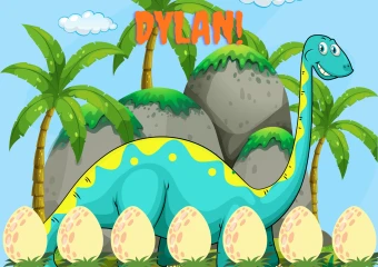 personalised dinosaur schedule