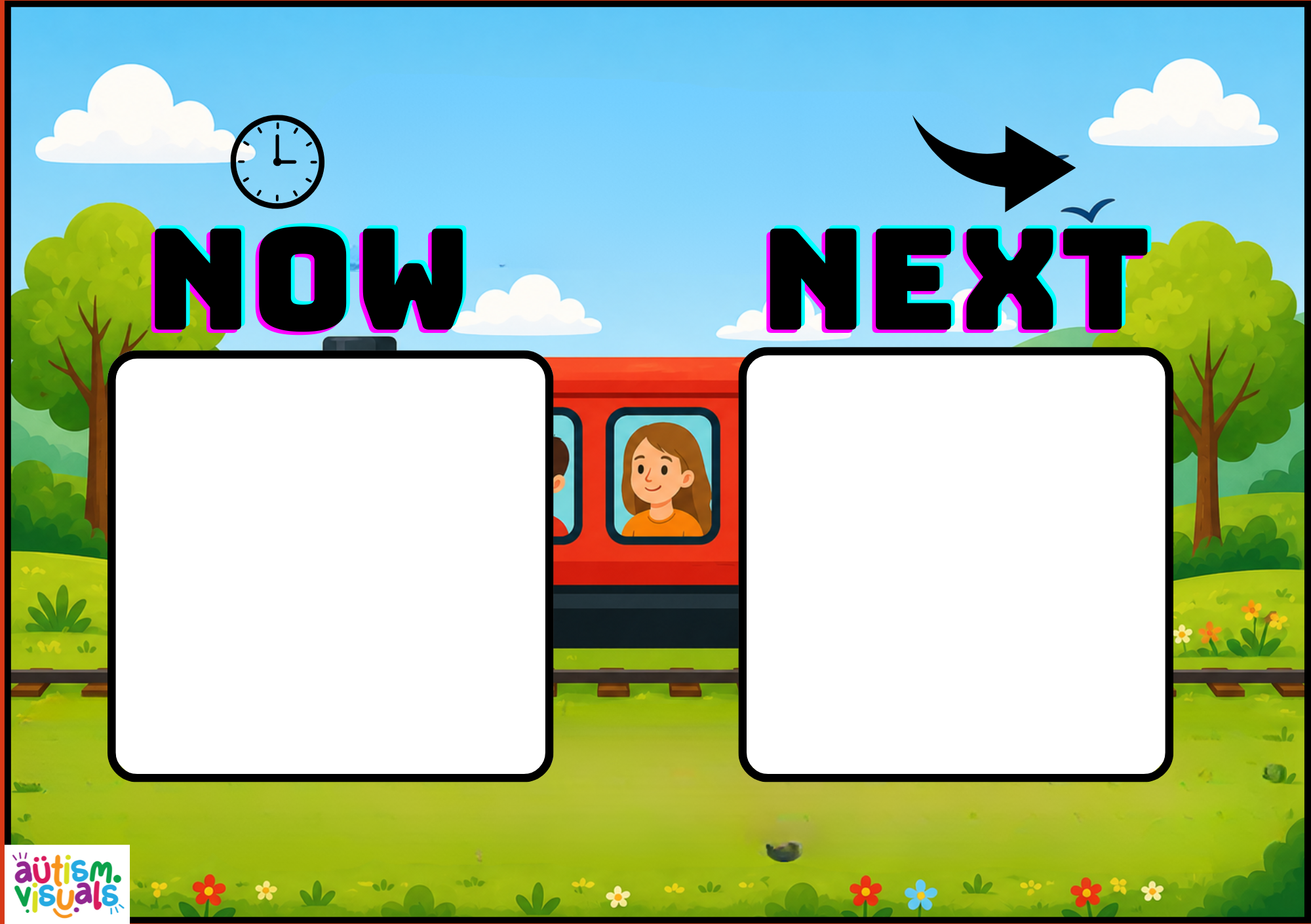 Train now and next board