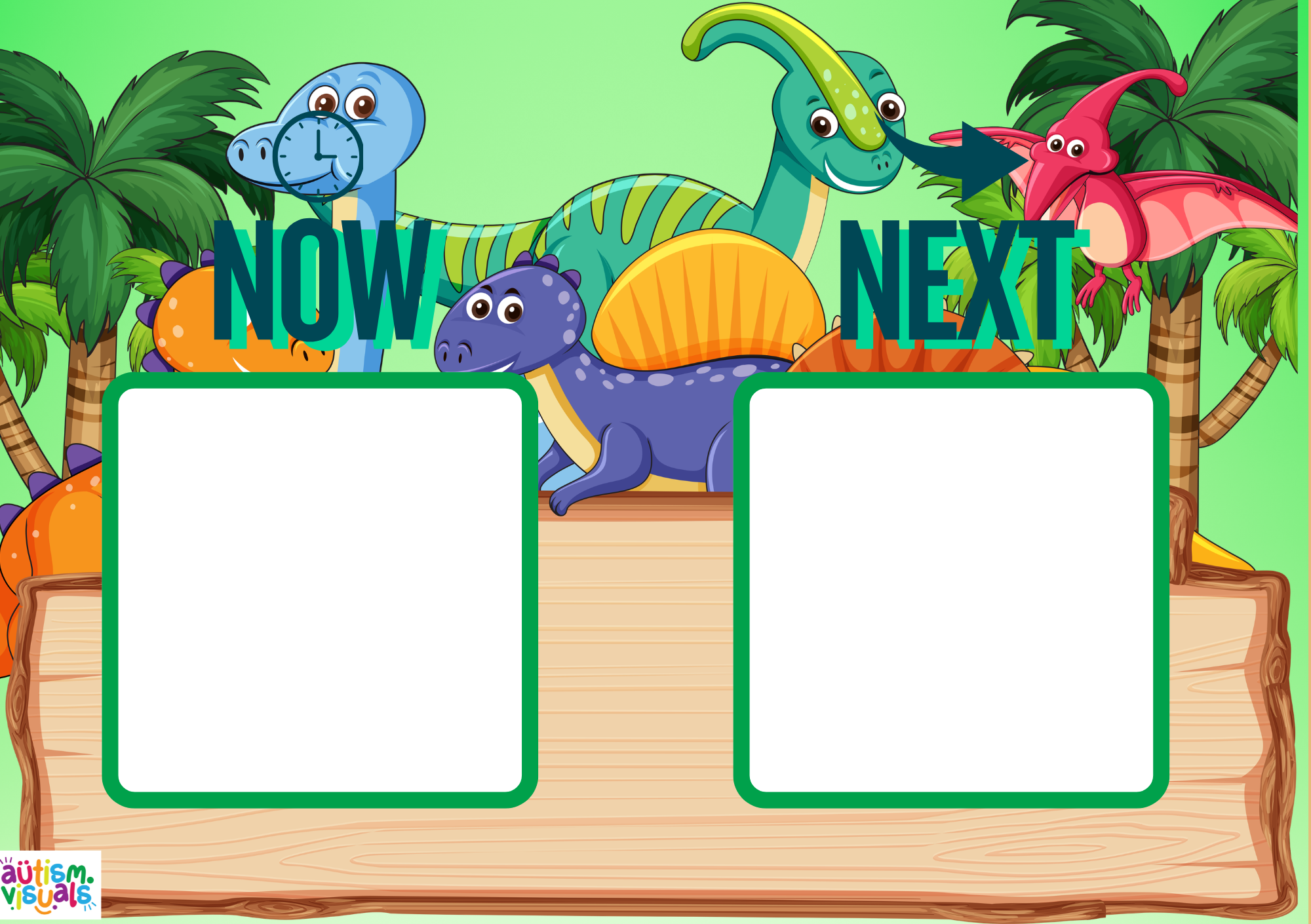 Dinosaurs now and next board