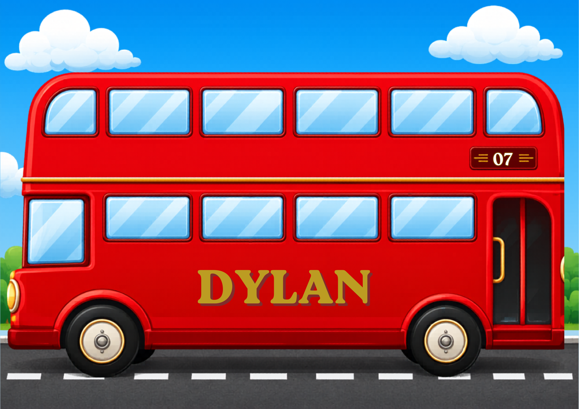 London bus starter pack in gold