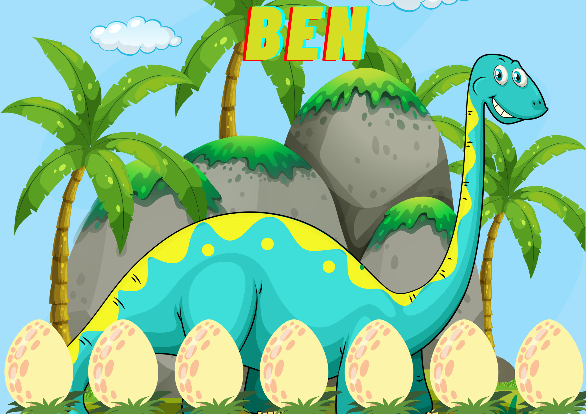 Dinosaur starter pack in yellow