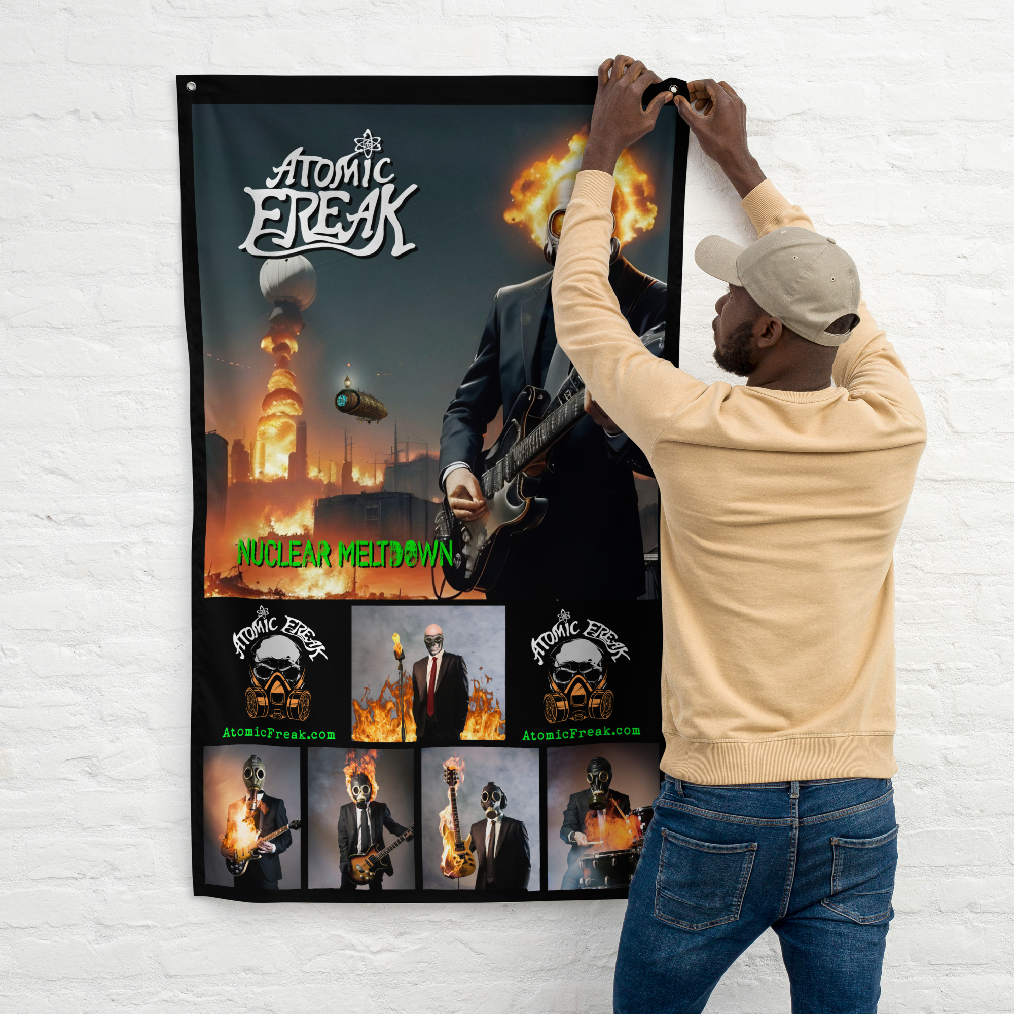 Atomic Freak Album 3'x5' Flag