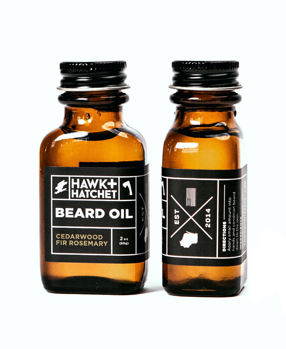 "Hawk & Hatchet"  Cedarwood Fir Rosemary Beard Oil