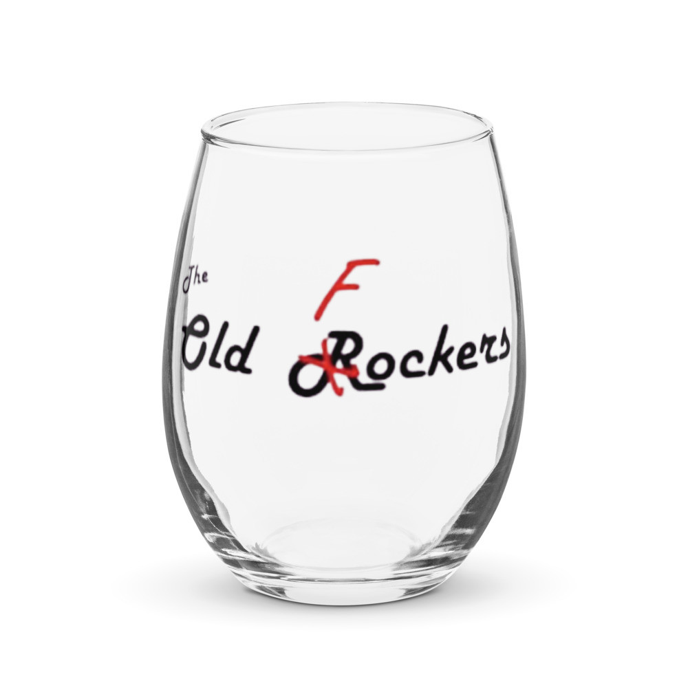 The Old Rockers - Stemless wine glass